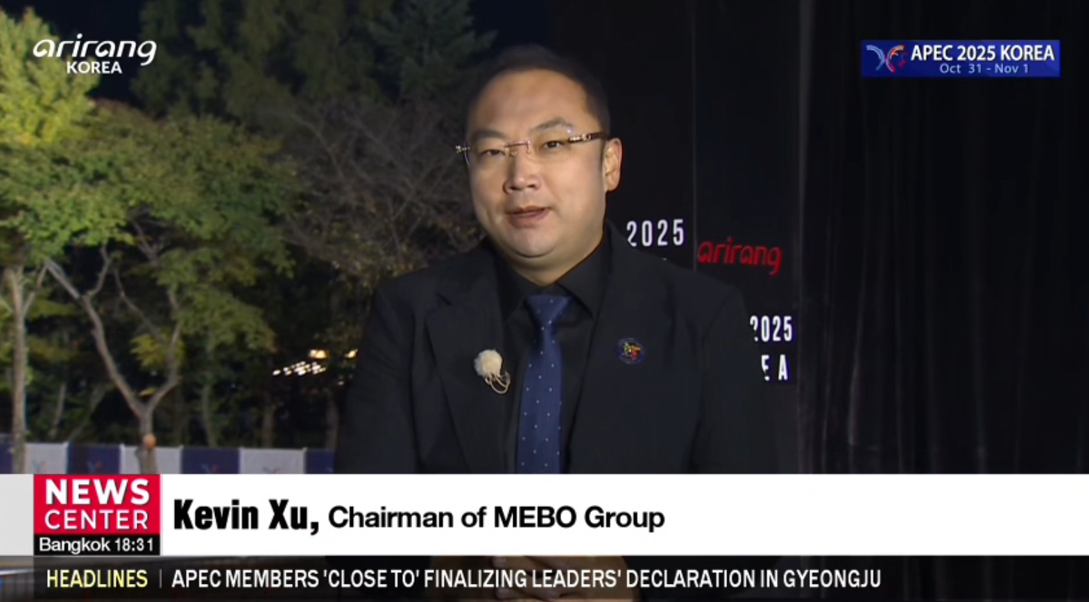 美宝集团董事局主席徐鹏APEC峰会期间接受多家国际媒体专访